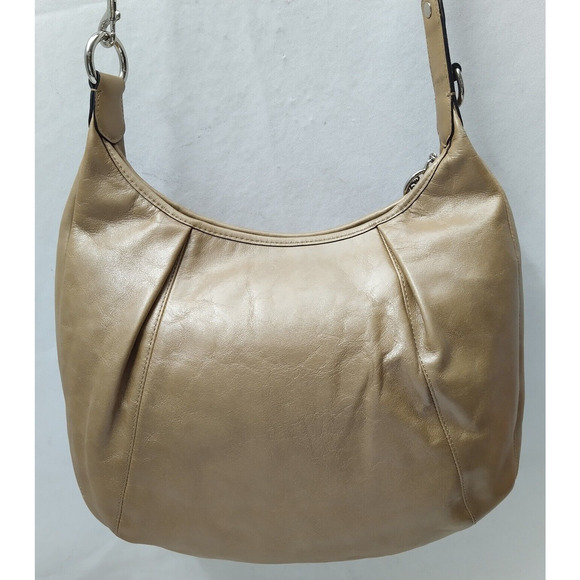 Coach Poppy Light Brown Leather 65th Anniversary Zipper Crossbody Shoulder Bag - Picture 5 of 16